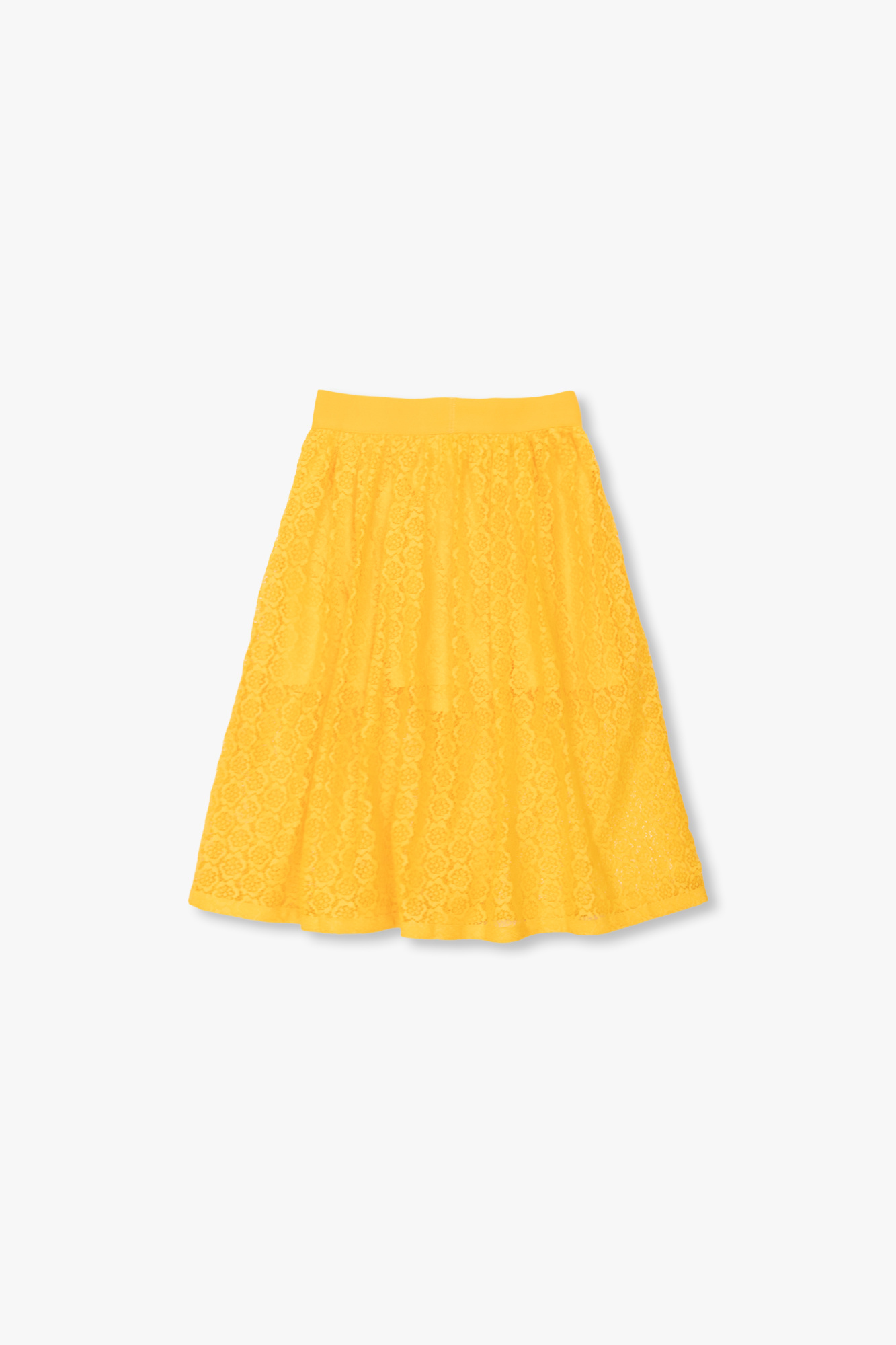 Mustard lace 2025 up skirt